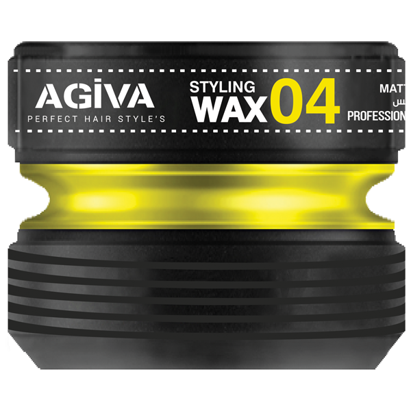 Agiva Hair Styling Wax 04 Extra Strong Black 90ml - Edenshop