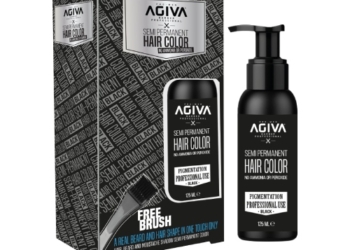 Agiva Semi Permanent Hair Color- Black 125ml