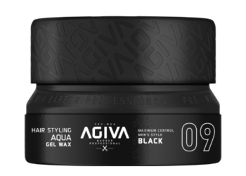 Agiva Hair Wax 09 BLACK Aqua Gel 155mL